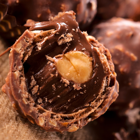 Bougie Parfum Rocher Praliné - Gamme GOURMAND