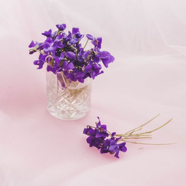 Bougie Parfum Violette & Rose - Gamme FLORAL