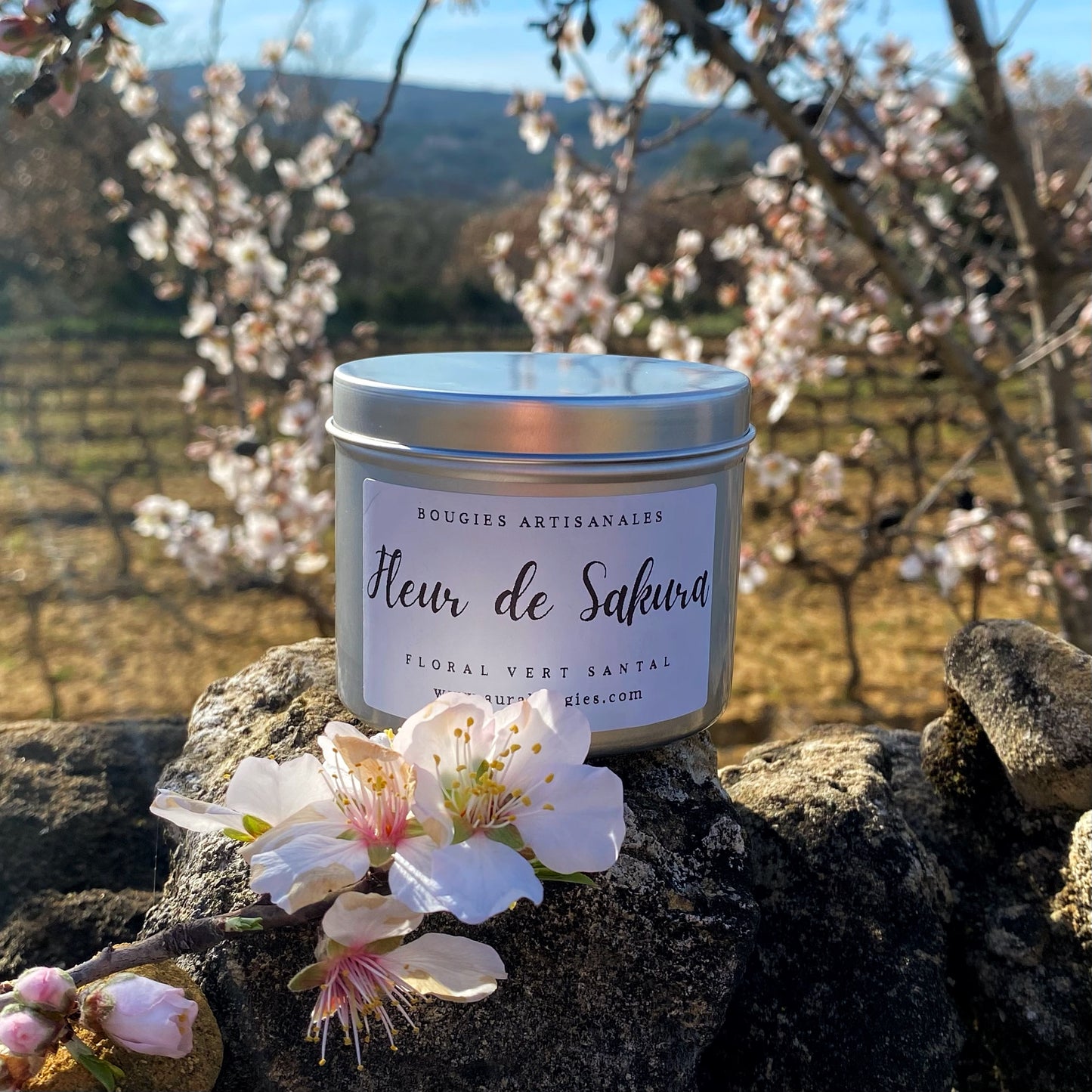 Bougie Parfum Fleur de Sakura - Gamme FLORAL