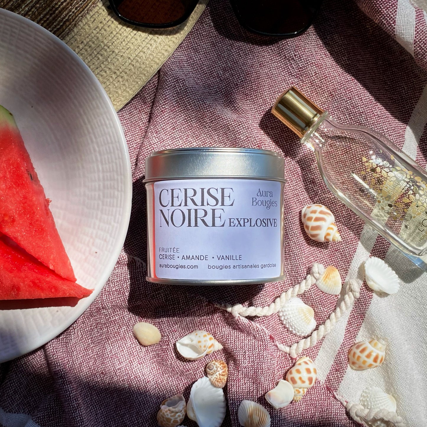 Bougie Parfum Cerise Noire Explosive - Gamme FRUITÉE