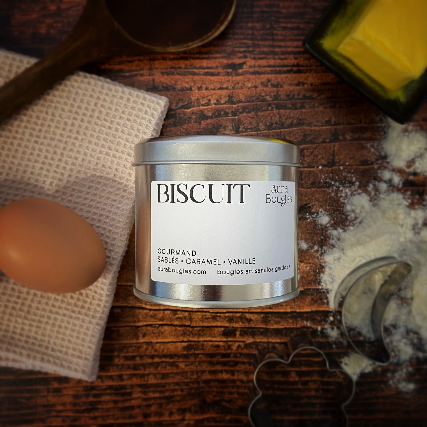 Bougie Parfum Biscuit - Gamme GOURMAND