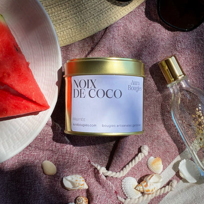 Bougie Parfum Noix de Coco - Gamme FRUITÉE