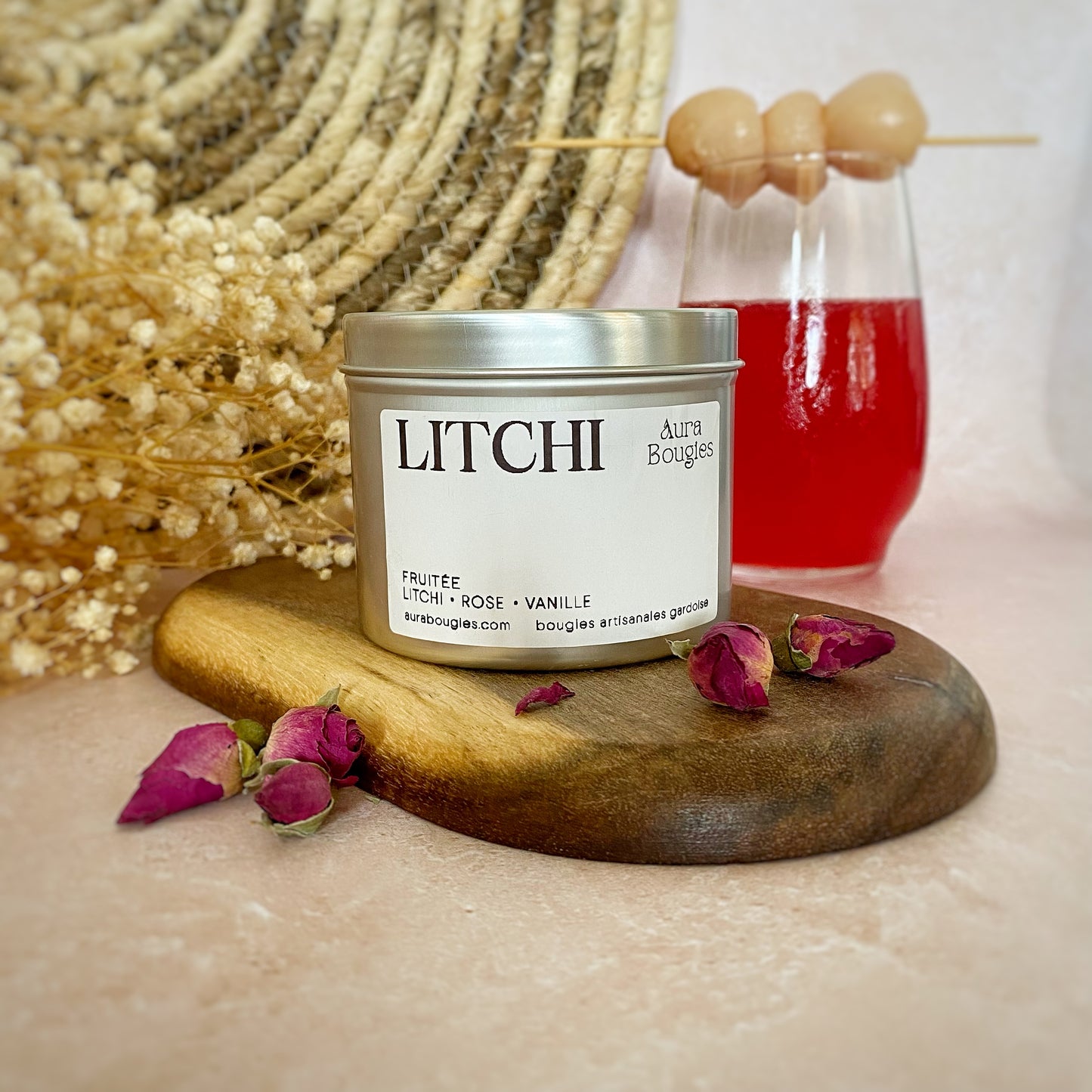 Bougie Parfum Litchi - Gamme FRUITÉE