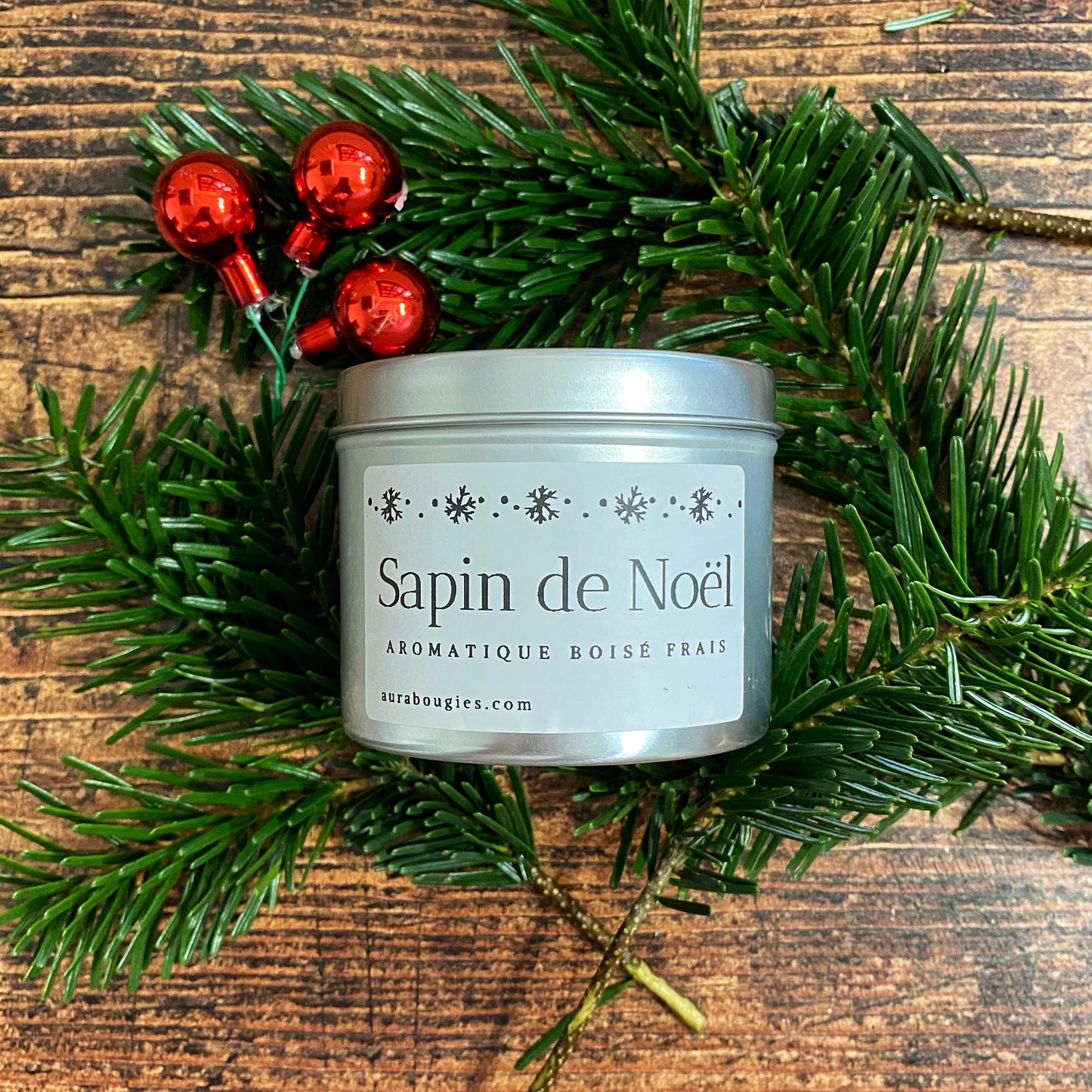 Bougie Parfum Sapin de Noël - Gamme FRAIS